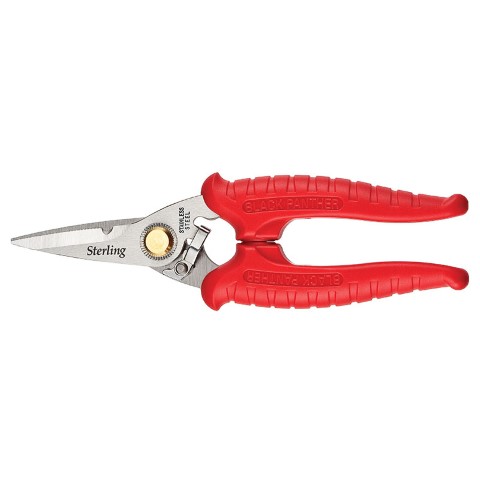 STERLING BLACK PANTHER HI-TENSILE SNIPS RED HANDLE RED CARDED